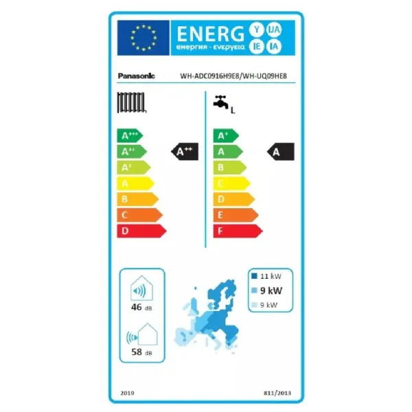 Panasonic Wärmepumpe KIT-AQC09HE8 9 kW 400 v Aquarea T-CAP
