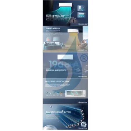 Klimaanlagen Hisense Quadri Split 9+9+9+12 Hi Comfort 4AMW81U4RJC