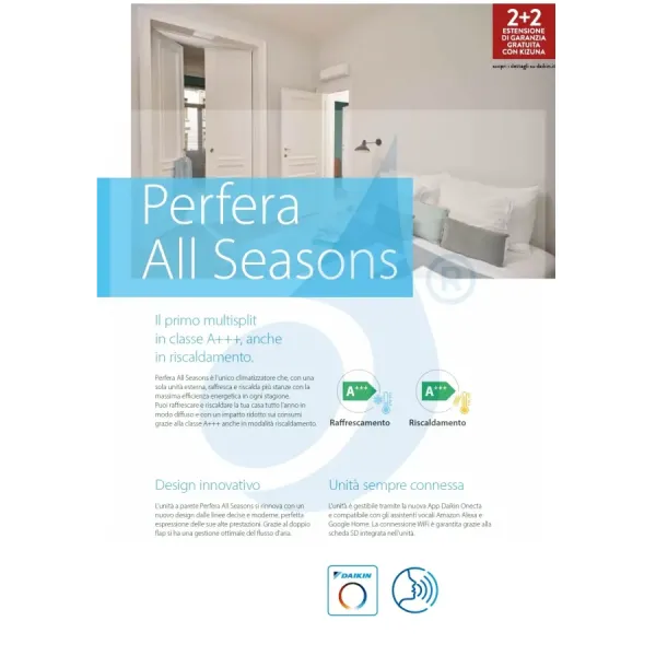 Daikin Quadri Split 7+7+12+15 Perfera All Seasons 4MXM80A9