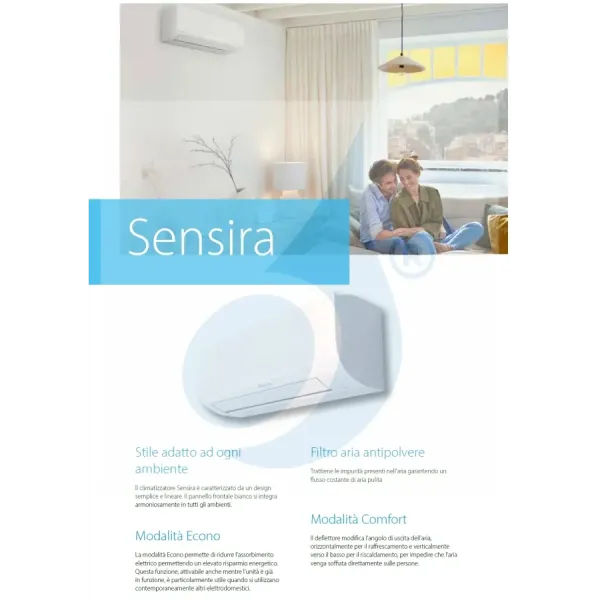 Klimaanlagen Daikin Mono Split FTXF20F RXF20F Sensira