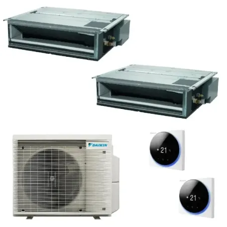 Klimaanlagen Daikin Duo Split 12+12 FDXM-F9 2MXM50A9 BRC1H52-W-K-S