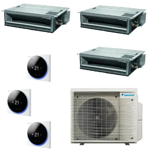 Klimaanlagen Daikin Trio Split 9+9+9 FDXM-F9 BRC1H52 3MXM52A9