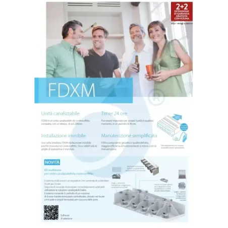 Klimaanlagen Daikin Penta Split 9+9+9+9+9 FDXM-F9 BRC4C65 5MXM90A9