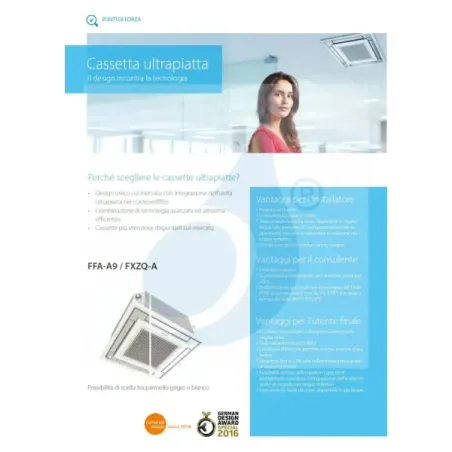 Klimaanlagen Daikin Penta Split 9+9+9+9+12 Kassette 5MXM90A9 BRC7F530W