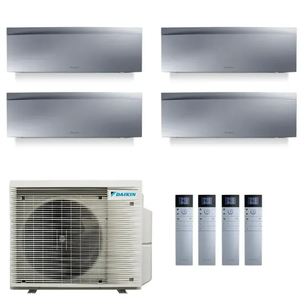 Daikin Quadri Split 9+9+9+9 Emura 3 Silbernen 4MXM80A9