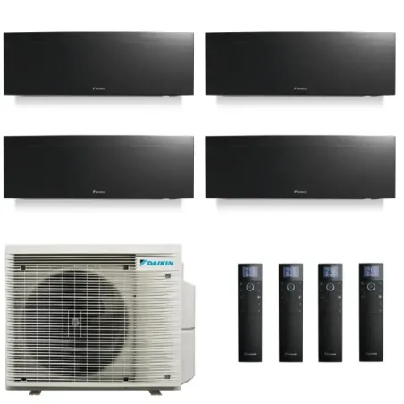 Daikin Quadri Split 7+7+7+12 Emura 3 Schwarz 4MXM80A9