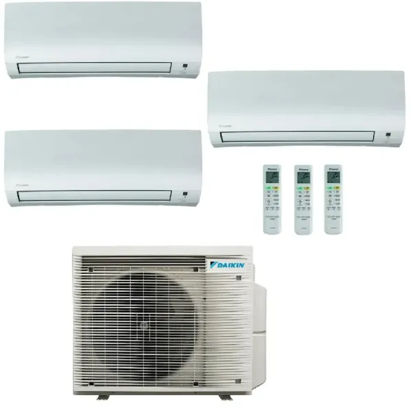 Klimaanlagen Daikin Trio Split 9+12+12 Comfora Weiß 3MXM68A9