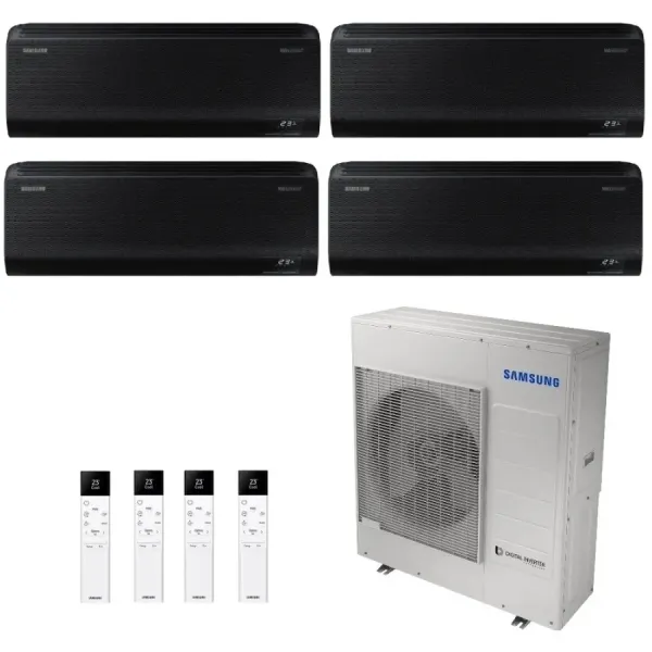 Samsung Quadri Split 9+9+9+9 Btu Windfree Black AJ080TXJ4KG/EU