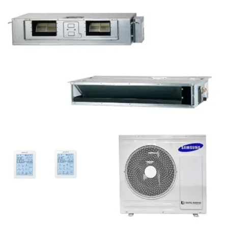 Samsung Duo Split 12+18 Btu Geringe/Mittlere Prävalenz AJ068TXJ3KG/EU