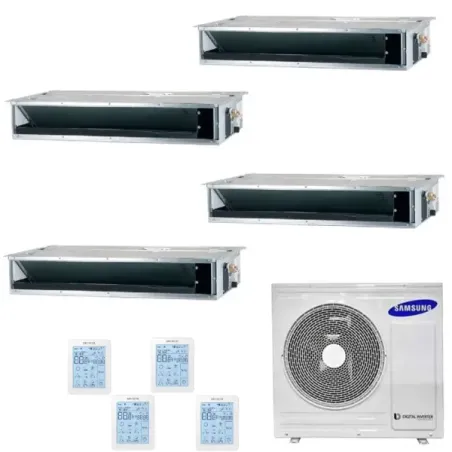 Samsung Quadri Split 9+9+9+12 Btu Kanal AJ080TXJ4KG/EU