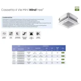 Samsung Mono Split 12 Btu 4 Vie Mini WindFree AC035RXADKG/EU 2