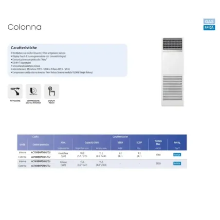 Samsung Mono Split 34 Btu Säule AC100BXPDKH/EU