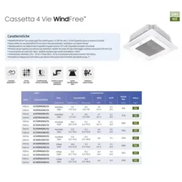 Samsung Mono Split 14.0 kW 4 Vie WindFree  Weiß 220v 2