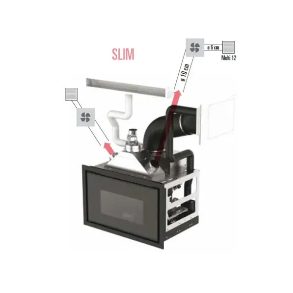Pelletkamin MCZ 10,9 kW Vivo 90-11 Slim Comfort Air 11 5022005