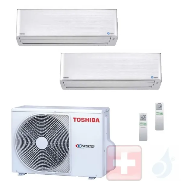Klimageräte Toshiba Duo Split 9+9 Super Daiseikai 9 RAS-2M18U2AVG-E