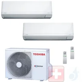 Klimageräte Toshiba Duo Split 9+9 Daiseikai Light RAS-2M10U2AVG-E