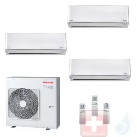 Klimageräte Toshiba Trio Split 9+9+15 S Daiseikai 9 RAS-3M26U2AVG-E