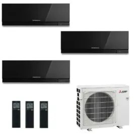 Klimageräte Mitsubishi Trio Split 7+15+18 Schwarz MXZ-3F68VF4