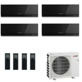 Mitsubishi Quadri Split 7+7+9+9 Btu Schwarz MXZ-4F72VF4