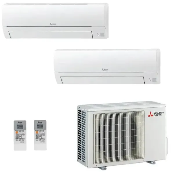 Klimageräte Mitsubishi Duo Split 9+12 Btu Weiß MXZ-2HA40VF2