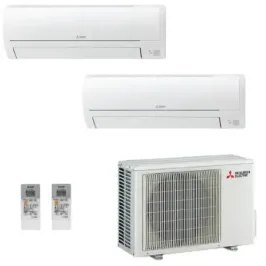 Klimageräte Mitsubishi Duo Split 9+12 Btu Weiß MXZ-2HA50VF2