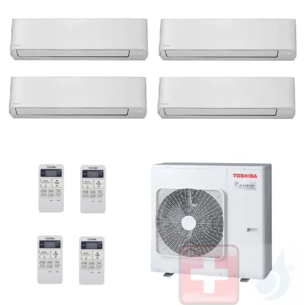 Klimageräte Toshiba Quadri Split 5+5+5+5 Seiya RAS-4M27U2AVG-E