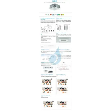 Mitsubishi Trio Split Kassettengerät SLZ-M 9+12+12 Btu MXZ-3F54VF4