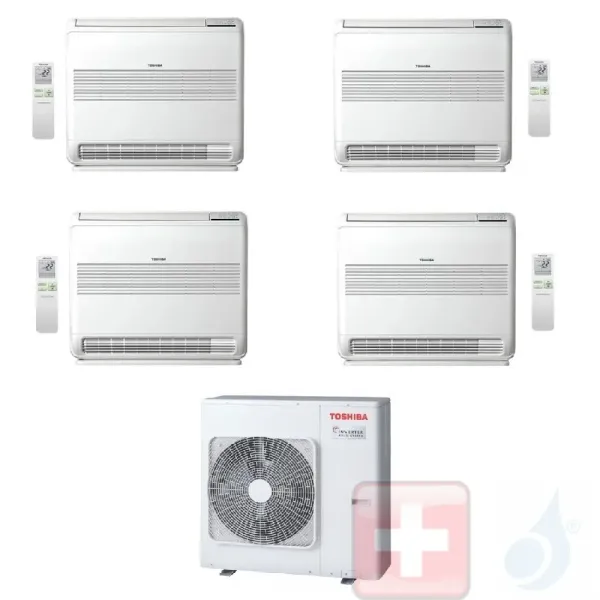 Klimageräte Toshiba Quadri Split 9+9+12+12 Console RAS-4M27U2AVG-E