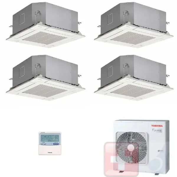 Klimageräte Toshiba Quadri 9+9+12+12 Kassette 60x60 RAS-4M27U2AVG-E