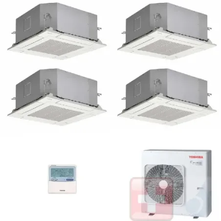Klimageräte Toshiba Quadri 12+12+12+12 Kassette 60x60 RAS-4M27U2AVG-E