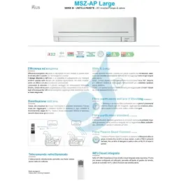 Mitsubishi Inneneinheit 24000 Btu 7.1 kW MSZ-AP71VGK 2