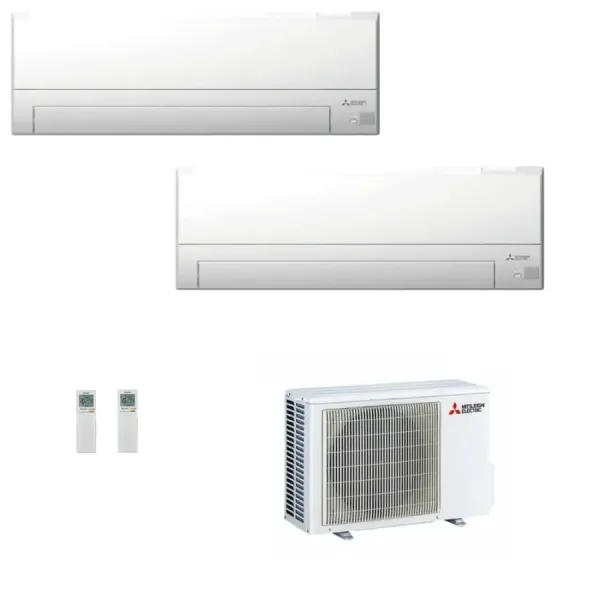 Klimageräte Mitsubishi Duo Split 12+12 MSZ-BT Weiß MXZ-2F53VF4