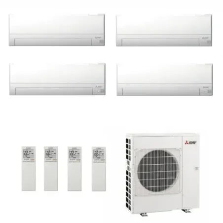 Klimageräte Mitsubishi Quadri 7+7+12+12 Weiß AY MXZ-4F80VF4