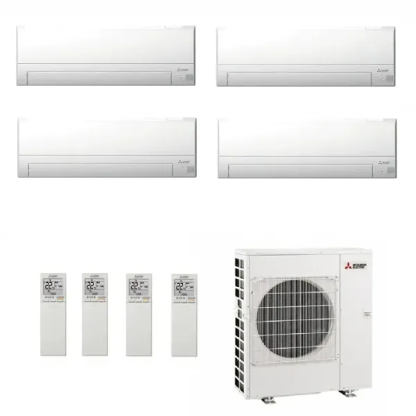 Klimageräte Mitsubishi Quadri 9+9+12+12 Weiß AY MXZ-4F80VF4
