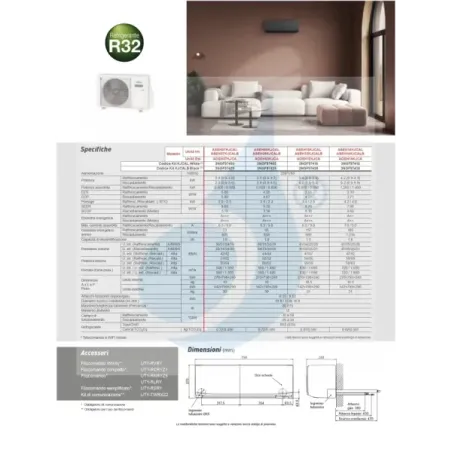 Fujitsu Mono Split 14000 Btu ASEH14KJCAL AOEH14KJCA Weiß