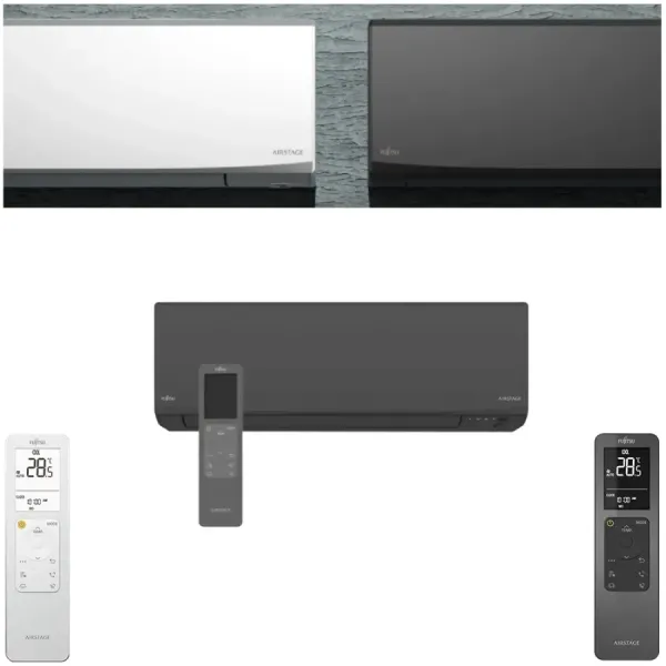 Fujitsu Mono Split 9000 Btu ASEH09KJCALB AOEH09KJCA Schwarz