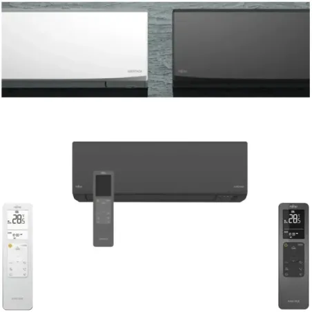 Fujitsu Mono Split 9000 Btu ASEH09KJCALB AOEH09KJCA Schwarz