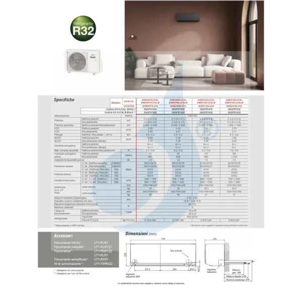 Fujitsu Mono Split 9000 Btu ASEH09KJCALB AOEH09KJCA Schwarz