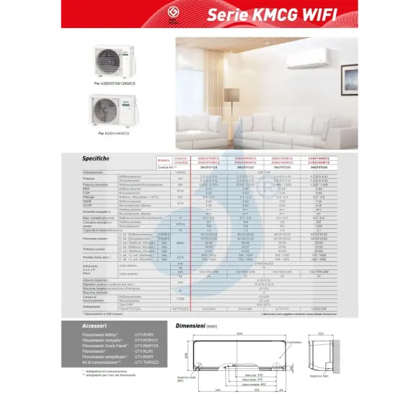 Fujitsu Mono Split 14000 Btu ASEH14KMCG AOEH14KMCG Weiß
