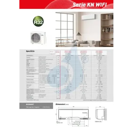 Fujitsu Mono Split 9000 Btu ASEH09KNCA AOEH09KNCA Weiß