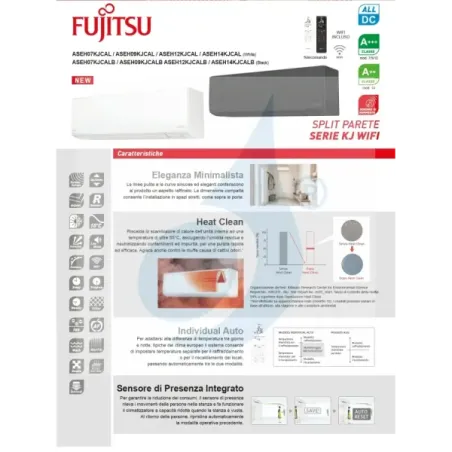 Fujitsu Inneneinheit KJ-B ASEH14KJCALB 14000 Btu Wand