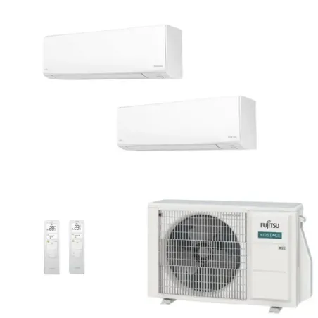 Klimaanlage Fujitsu Duo Split 12+12 KJ-W AOEG18KBCA2 Wand WiFi