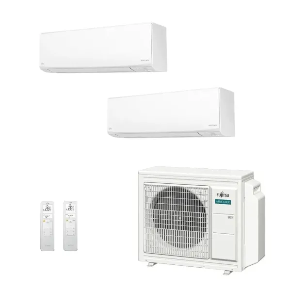 Klimaanlage Fujitsu Duo Split 15+15 KJ-W AOEG18KBCA3 Wand WiFi