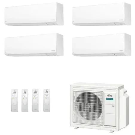 Fujitsu Quadri Split 7+12+12+12 KJ-W WiFi AOEG30KBTA4 Weiß
