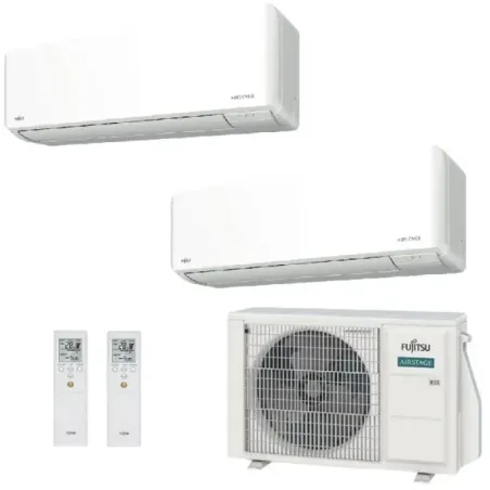 Klimaanlage Fujitsu Duo Split 12+15 KMCG AOEG18KBCA2 Wand WiFi