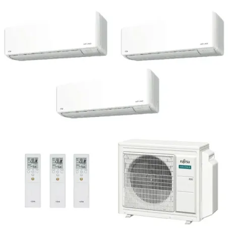 Klimaanlage Fujitsu Trio Split 12+12+15 KMCG WiFi AOEG30KBTA4