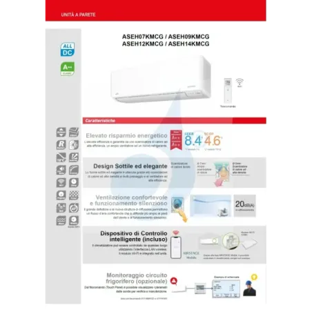 Fujitsu Quadri Split 7+12+12+12 KMCG WiFi AOEG30KBTA4 Weiß