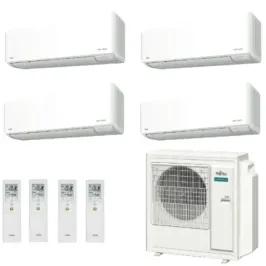 Fujitsu Quadri Split 9+12+12+15 KMCG WiFi AOEG36KBTA5 Weiß