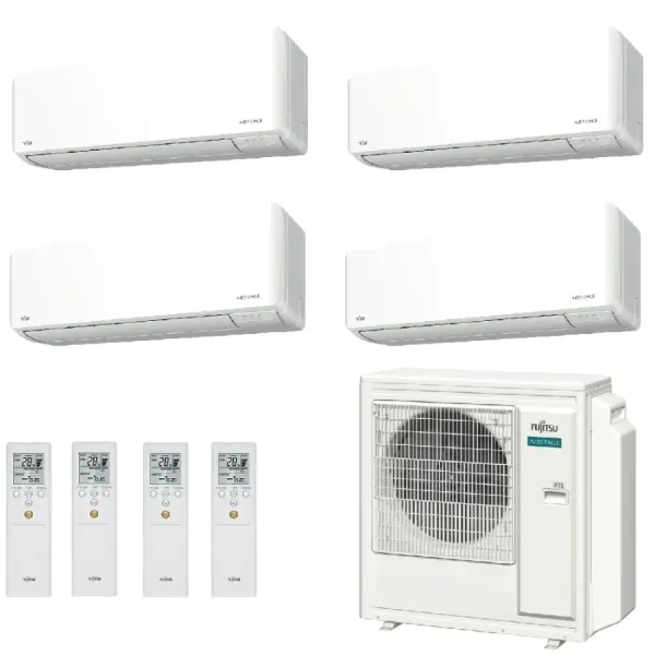 Fujitsu Quadri Split 12+12+12+12 KMCG WiFi AOEG36KBTA5 Weiß