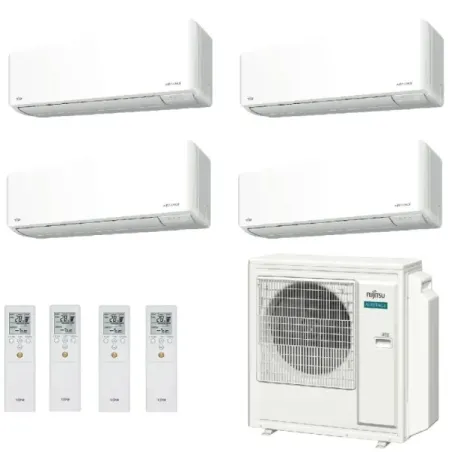 Fujitsu Quadri Split 12+12+12+12 KMCG WiFi AOEG36KBTA5 Weiß